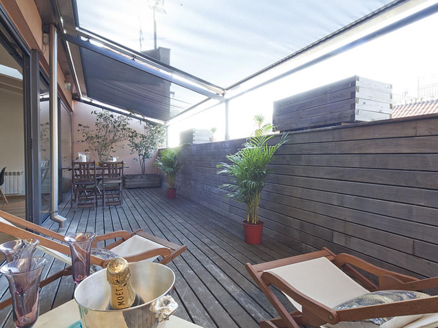 Ático en la Bonanova con Terraza Privada para 6 - My Space Barcelona Apartamentos