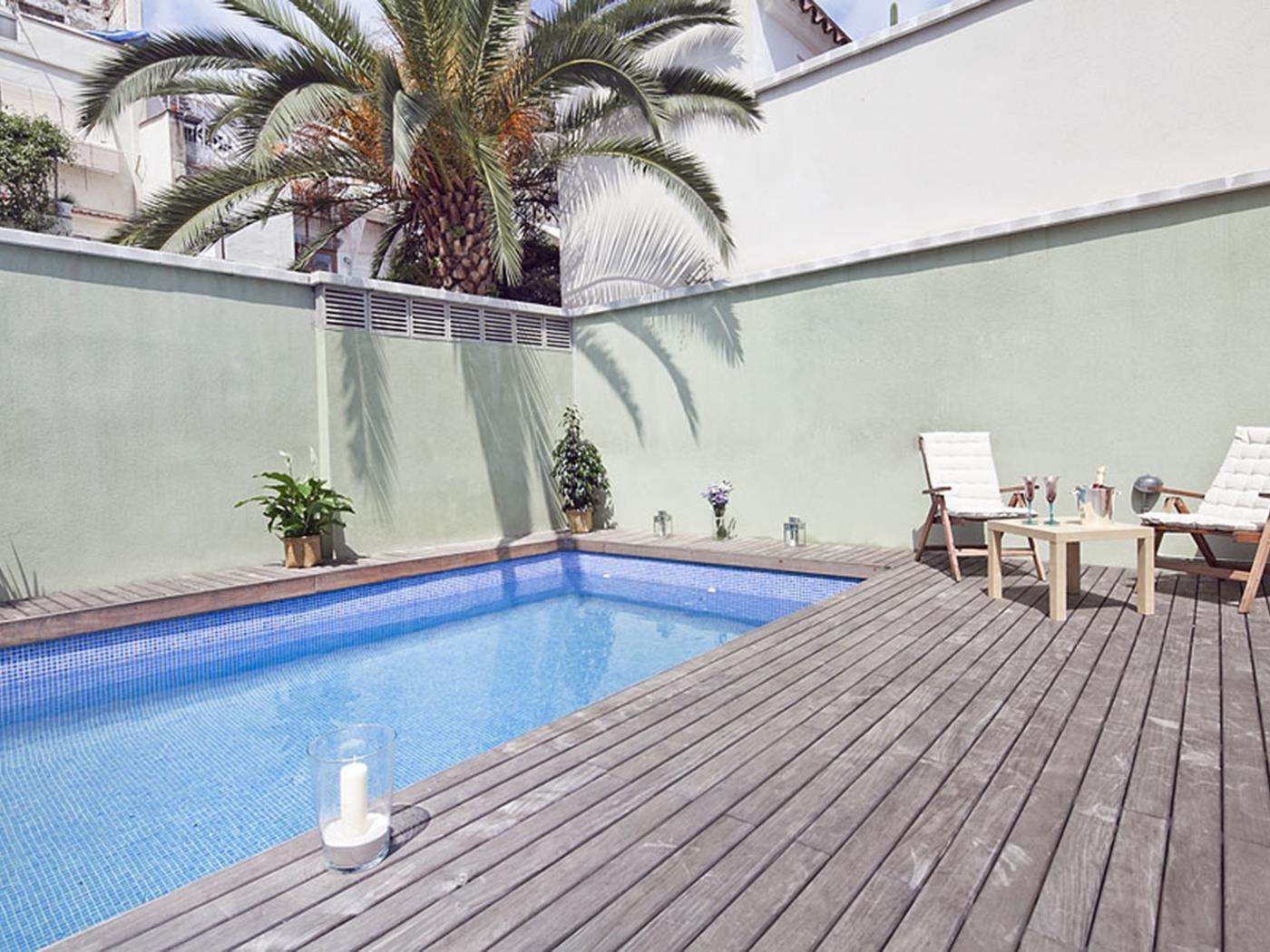 Apartamento con Terraza y Piscina en la Sagrada Familia para 6 - My Space Barcelona Apartamentos