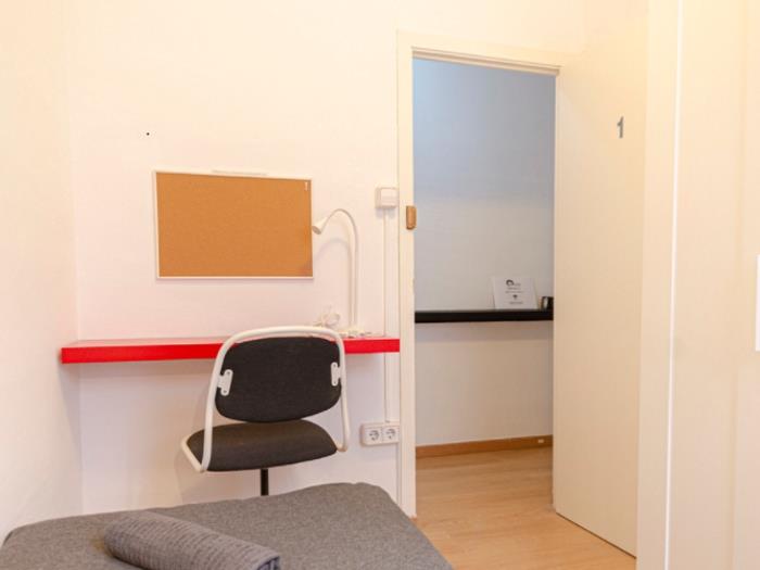 Acogedora habitación individual amueblada en Hospitalet - My Space Barcelona Apartamentos