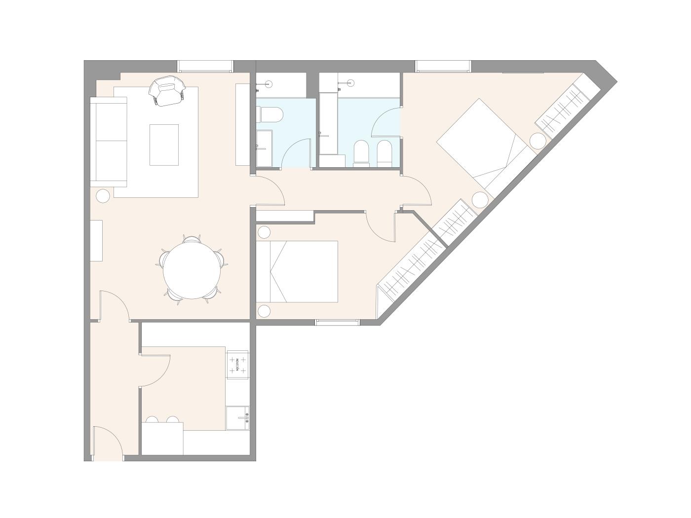 Apartamento soleado de 2 habitaciones junto al Hotel Palace - My Space Barcelona Apartamentos