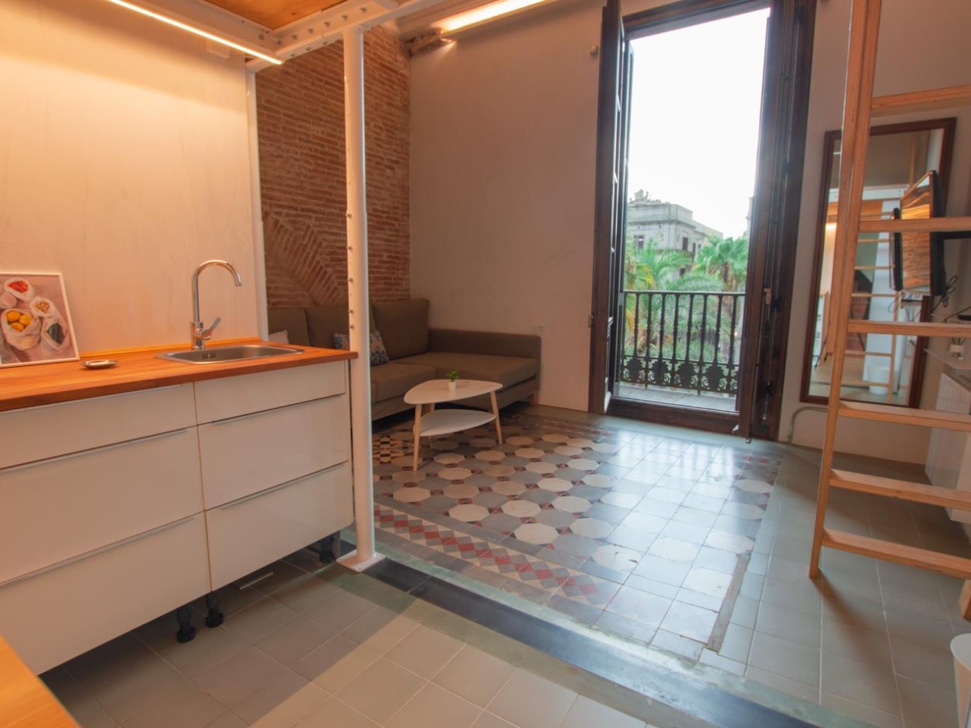 Moderno dúplex estudio con amplia terraza en zona céntrica - My Space Barcelona Apartamentos