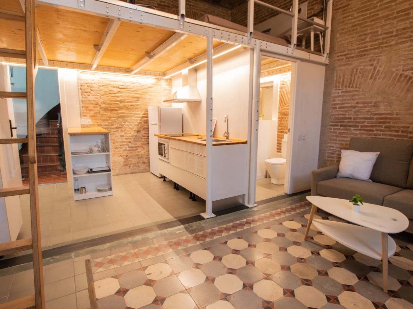 Moderno dúplex estudio con amplia terraza en zona céntrica - My Space Barcelona Apartamentos